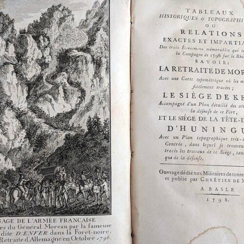 French shops Rhine Campaign of 1796, last French Revolutionary war, military history; Christian von Mechel, 1798