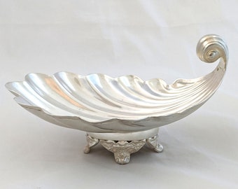 Sanborns of Mexico sterling sea shell compote; 3 7/8 H x 7 1/4 W x 4 3/8 D, 315 grams
