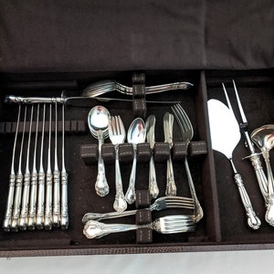 Boxed Gorham Chantilly Sterling Silver Flatware Set - 59 Piece
