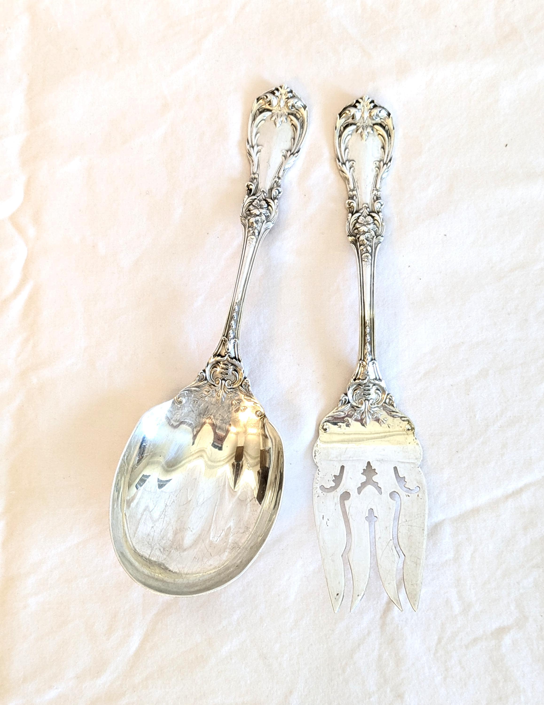 Reed & Barton Burgundy Sterling Silver Serving Set - Etsy