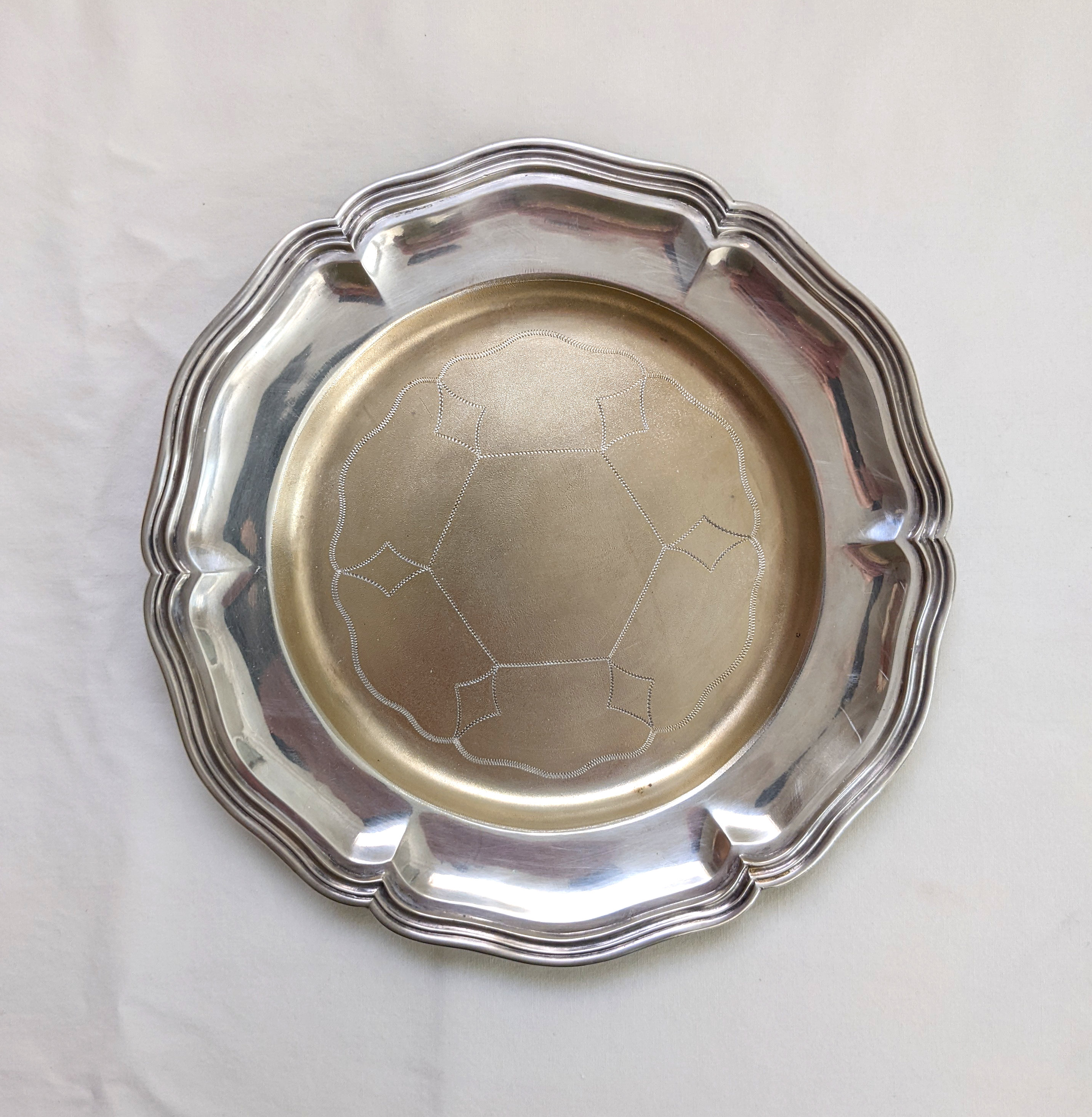 German Vintage .800 Silver Gilt Plate - Richard Koberlin