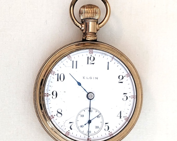 1905 Elgin Open Face Pocket Watch, 20 Year Gold Filled Case; Grade 288