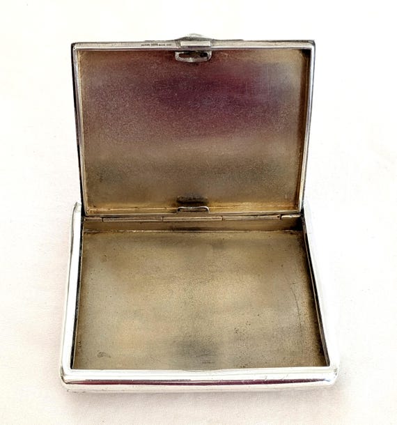 German .900 Silver Cigarette Case:  Engine Turned… - image 5