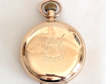 Vintage Elgin Pocket Watch - 10k RGP, 291 Size 16s, 7 Jewel Open