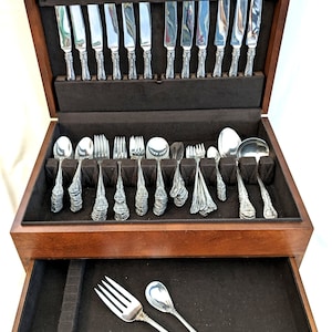 115 Piece Gorham Sterling King Edward Flatware Set, Cased