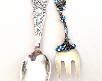Magnus Aase Vintage Norwegian 830 Silver Fairy Tale Fork 