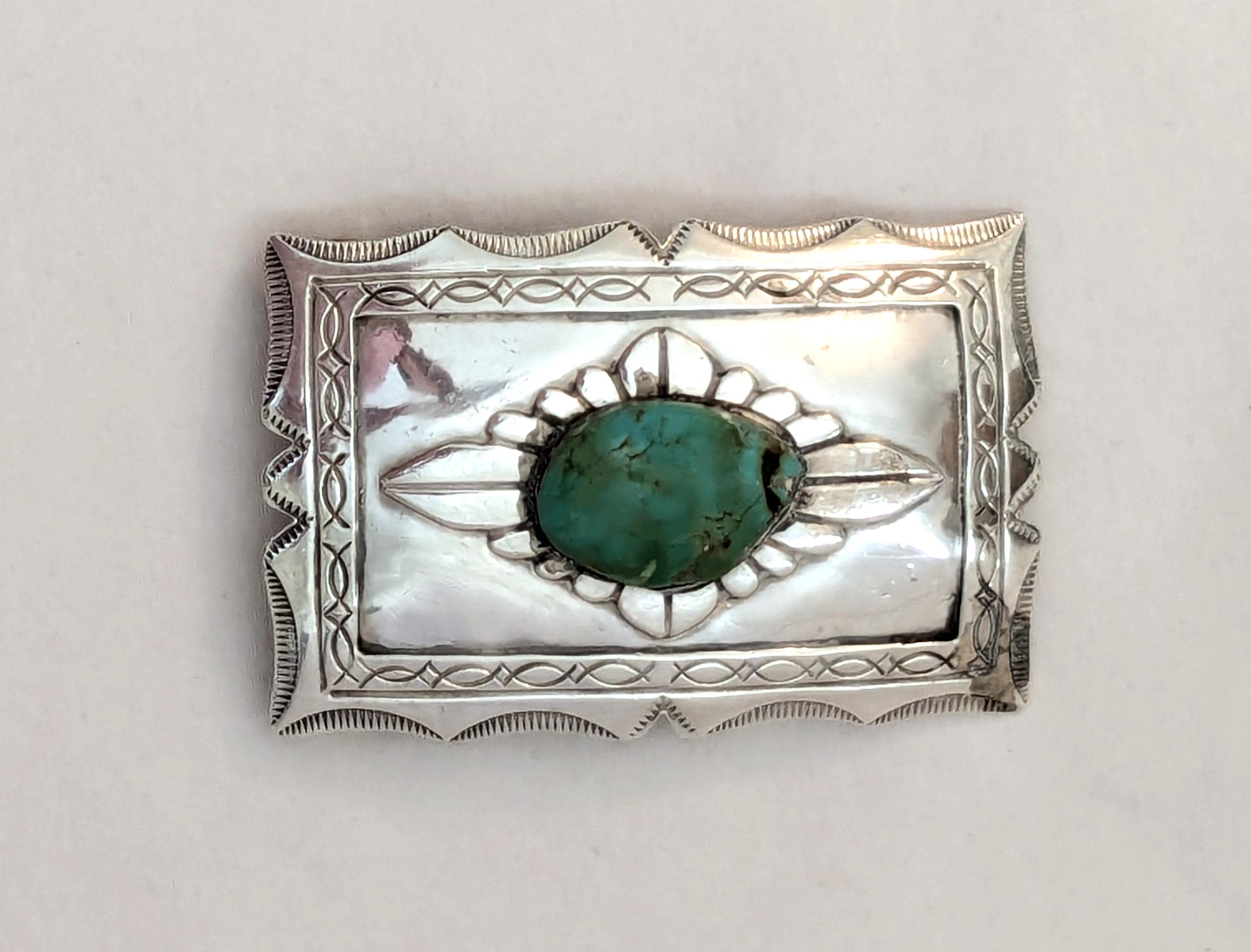 Vintage sterling turquoise belt buckle - Etsy 日本