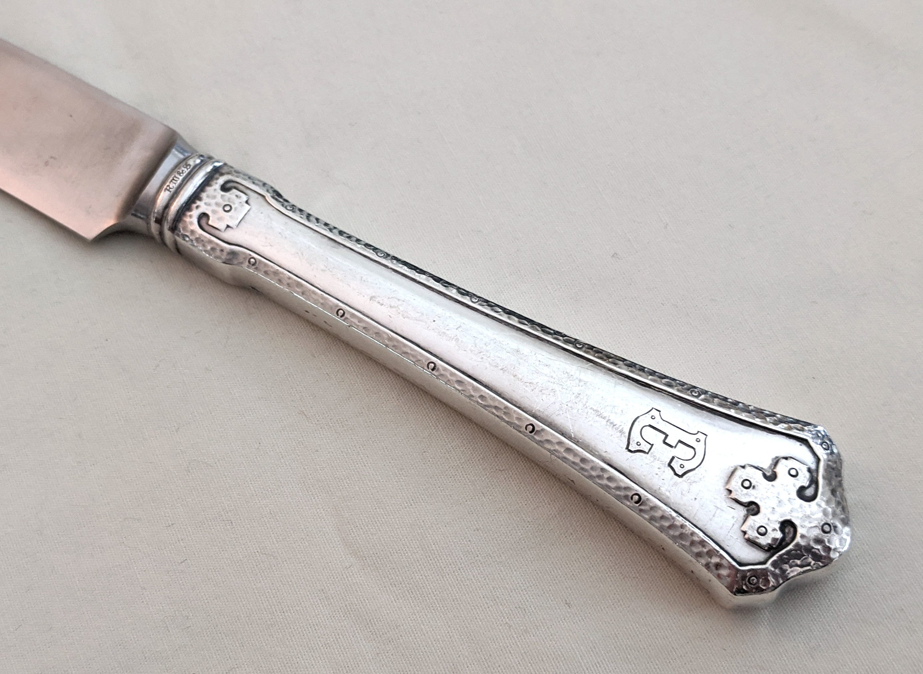 Antique French Sterling Silver Knives, Armorial Heraldry Coat of Arms, –  The Antique Boutique