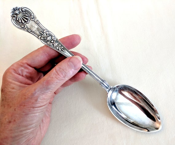 Vintage Jacob Tostrup .830 Silver Serving Spoons - 1915 Norway