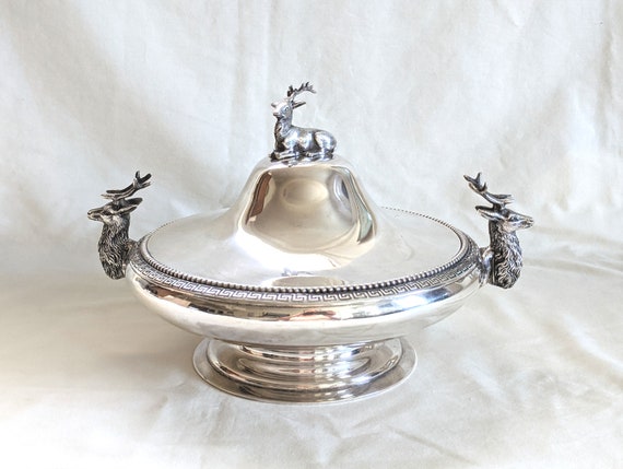 W.K. Vanderslice & Co Coin Silver, Large Covered Tureen W.K. Vanderslice & Co Coin Silver, Large Covered Tureen