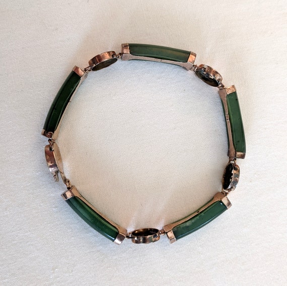Jade link bracelet deals