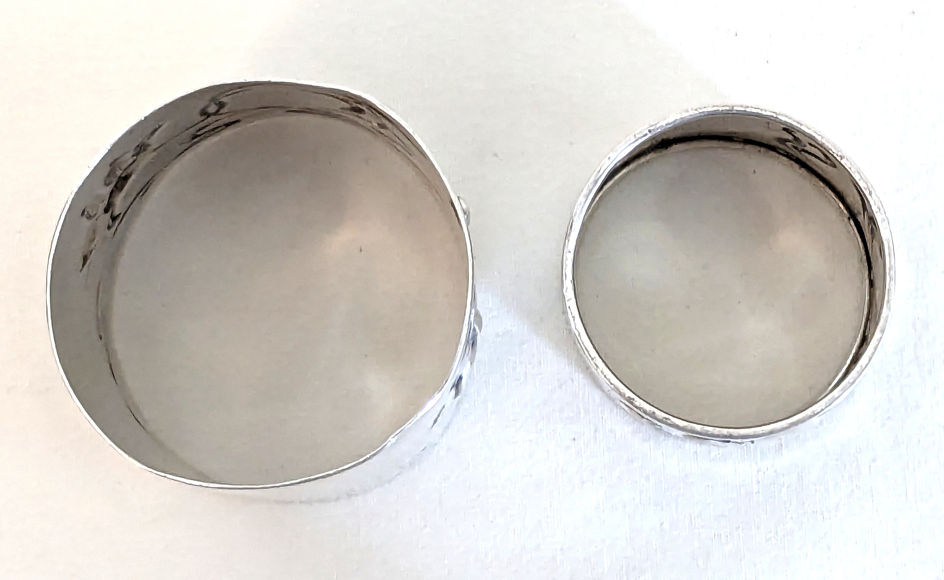 アールヌーボー 0.800 シルバー ナプキンリング 2個 - ドイツ