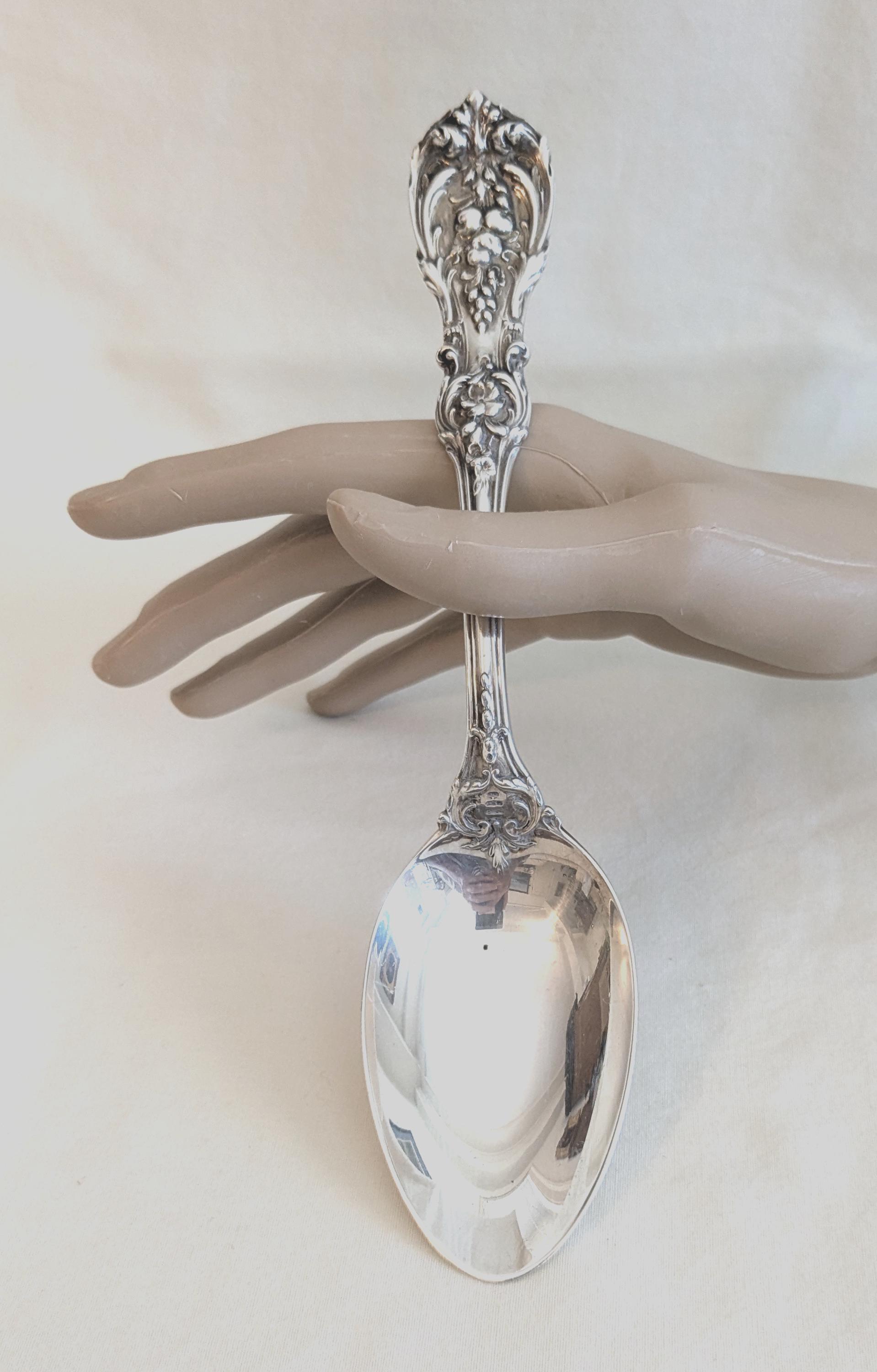 Reed & Barton, Frances I Sterling Serving Spoon; 8 3/8