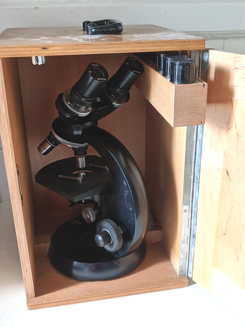 Carl Zeiss Cased Biological Illuminated Microscope Lamp Etsy