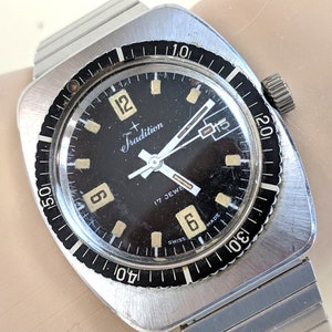 Sear's Tradition Diver's Wrist Watch Swiss Made 17 - Etsy