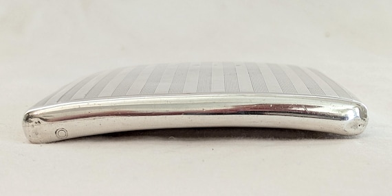 German .900 Silver Cigarette Case:  Engine Turned… - image 3