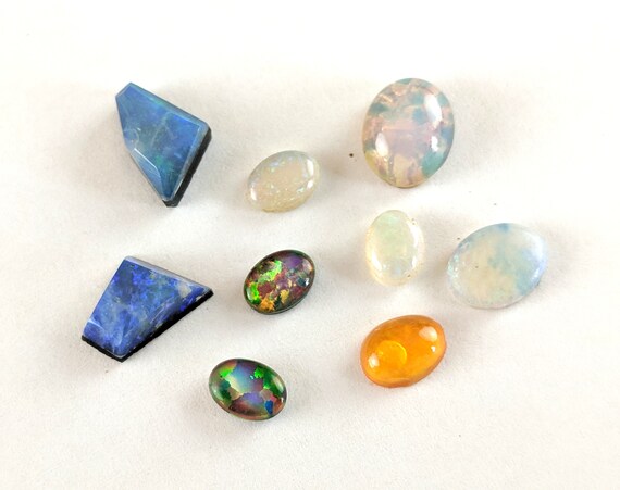 polished fire opal