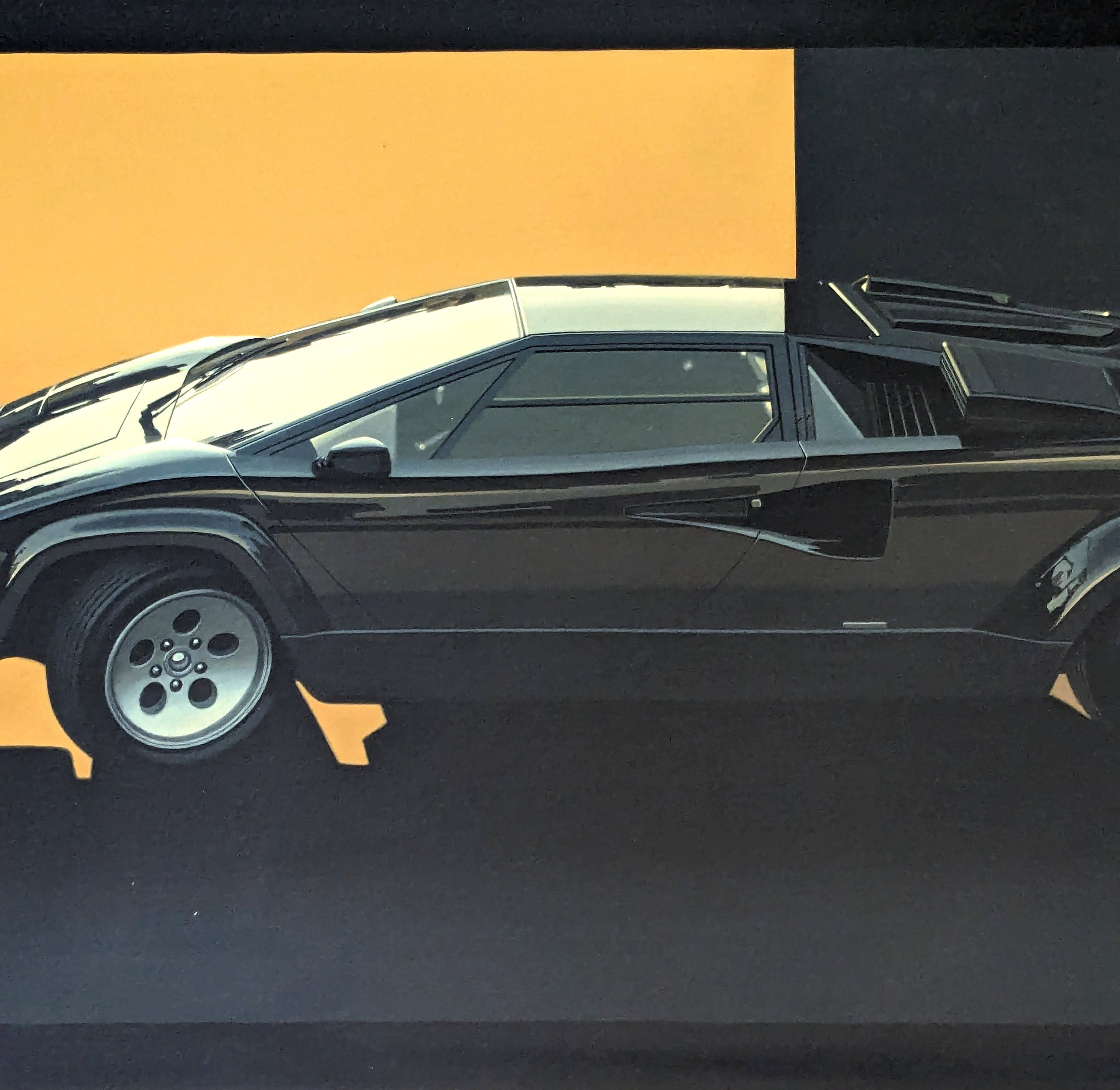 Bob Rector Art Lamborghini Countach Painting: Framed Acrylic Canvas Art by Bob Rector ...