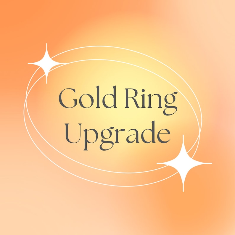 Gold Ring Upgrade Add this to your cart to make any copper ring turn to gold afbeelding 1