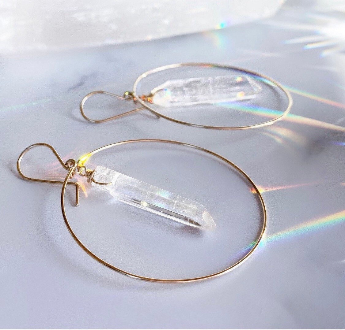 Healing Crystal Earrings Etsy Australia