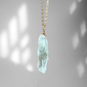 Green Amethyst Necklace, Healing Crystal Nugget Necklace with Delicate 14k Rose Gold Filled, Sterling Silver or 14k Gold Filled