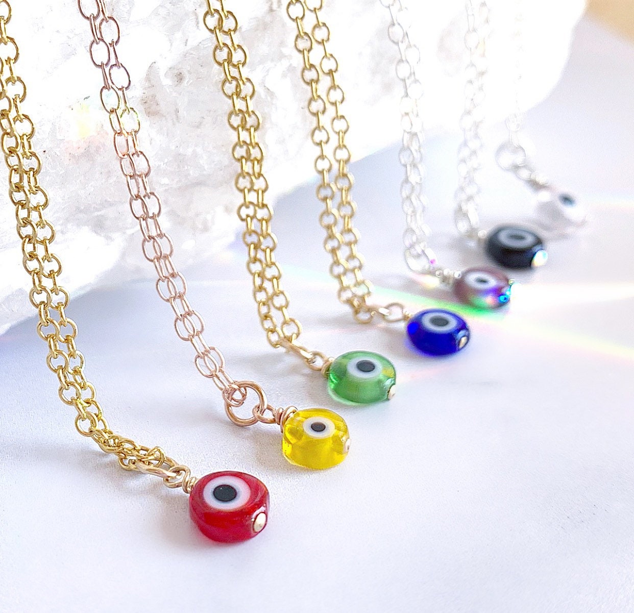 Turkey Evil Eye Pendants For Women Boho Beads Pearl Collier