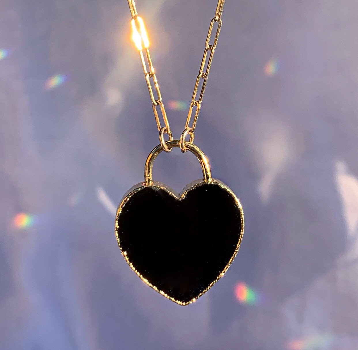 - Heart Lock Etsy Necklace