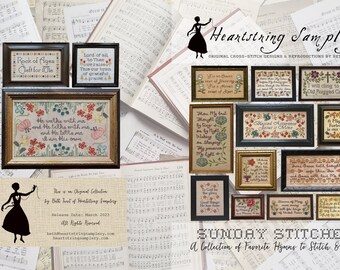 Sunday Stitches: A Collection of Favorite Hymns to Stitch & Sing by Beth Twist of Heartstring Samplery (2023) - cross stitch chart