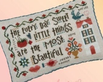 Every Day Things by Cecilia Turner of Heart in Hand Needleart (2023) - cross stitch chart/button