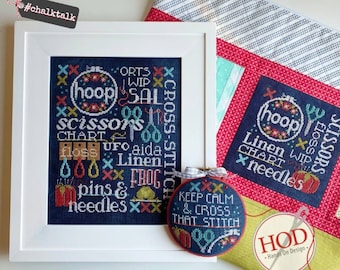 Let's Talk Stitching by Cathy Habermann of Hands on Design - chart and/or finishing pattern (2021)