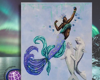 Kristin the Arctic Ocean Mermaid by Karen McEwan of Meridian Designs (2021) - chart