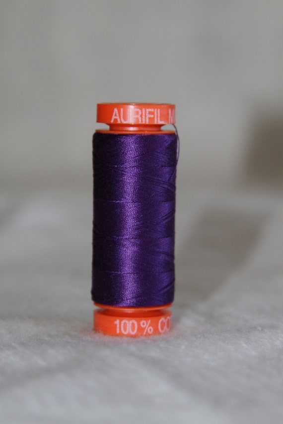50 wt 1422 yards Dark Violet New AURIFIL Large Spool Thread 2582