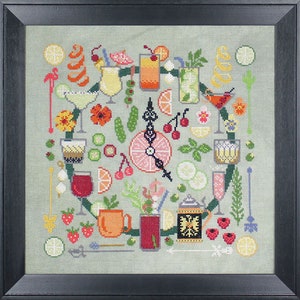 Five O'clock av Tracy Horner från Ink Circles (2023) - korsstygnsdiagram