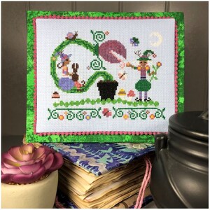 Spring Witches by Michelle Garrette of Bendy Stitchy Designs - cross stitch pattern (2021)