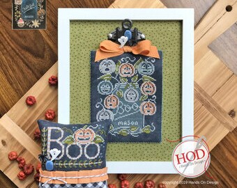 NEW RELEASE! Hands on Design - Boo Chalk Full cross stitch chart (2019)