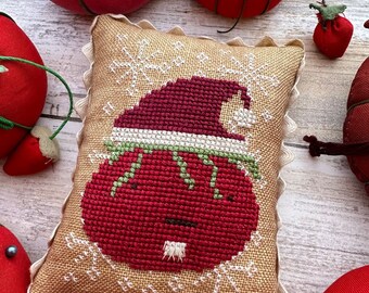 Tomato Santa (2023) by Lucy Beam Love in Stitches -- paper chart