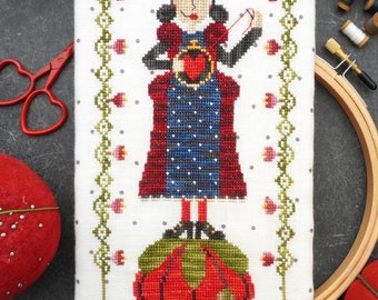 Queen of the Thread (2024) by Lindy Stitches -- paper chart