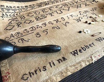 NASHVILLE RELEASE - Shakespeare's Peddler - Christina Webber's Marking Sampler (2020) - pattern