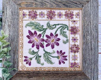 Florigraphica 2: Hydrangea / Iris / African Daisy (2023-2024) by Jan Hicks Creates! -- paper chart