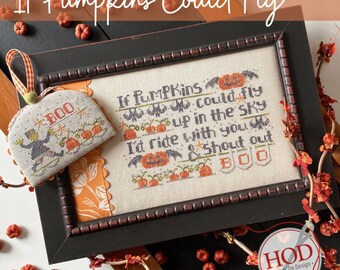If Pumpkins Could Fly par Cathy Habermann de Hands On Design (2021) - tableau de point de croix
