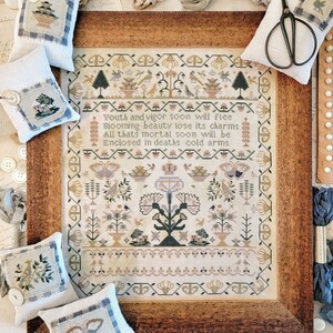 Vanity Sampler by Hello From Liz Mathews (2023) - cross stitch chart