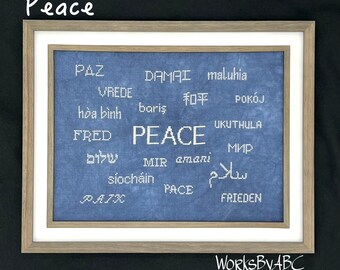 Peace (2024) by Arlene Coehn of Works by ABC -- paper chart