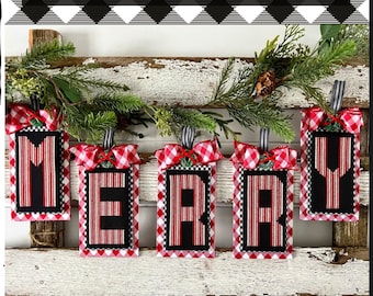 EXCLUSIVE -- Merry Banner by Priscilla & Chelsea of Stitching With the Housewives (2023) - cross stitch chart