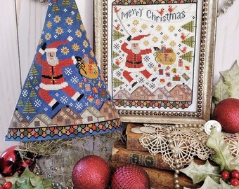 Tenth Day of Christmas Sampler and Tree (2024) by Hello From Liz Mathews -- paper chart