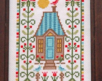 NASHVILLE 2019: Tiny Modernist Thistle Sampler - cross stitch pattern