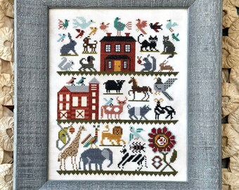 Animals at Home (2024) by Kathy Barrick - paper chart