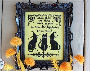 NOUVELLE VERSION! We Three de Stephanie Webb de Lindy Stitches (2020) - motif de point de croix