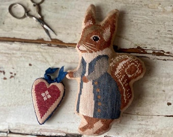 Animal Cracker Series: Miss Hazel (2024) by Stacy Nash Designs -- paper chart