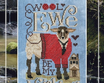 Fred's Ewe-nifying Question por Diane Grick de Silver Creek Samplers (2022) - tabla de punto de cruz