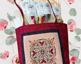 Hearts Intwined (2024) by Ink Circles -- paper chart